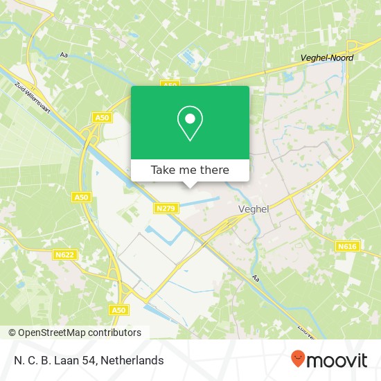 N. C. B. Laan 54, 5462 GE Veghel map