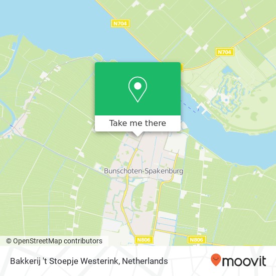 Bakkerij 't Stoepje Westerink, Van Westrhenen 34 map