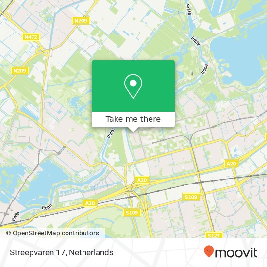 Streepvaren 17, 3069 HT Rotterdam map