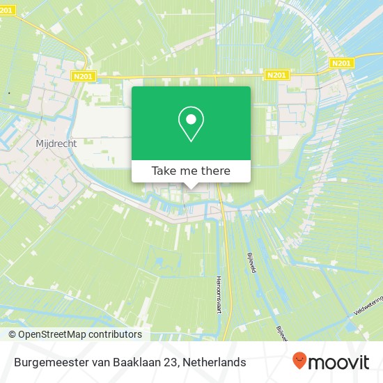 Burgemeester van Baaklaan 23, 3648 XS Wilnis map