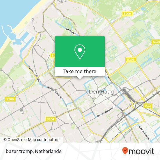 bazar tromp, 2518 AH Den Haag map