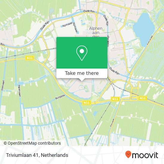 Triviumlaan 41, 2408 DK Alphen aan den Rijn map