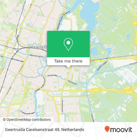 Geertruida Carelsenstraat 48, 2032 HL Haarlem map