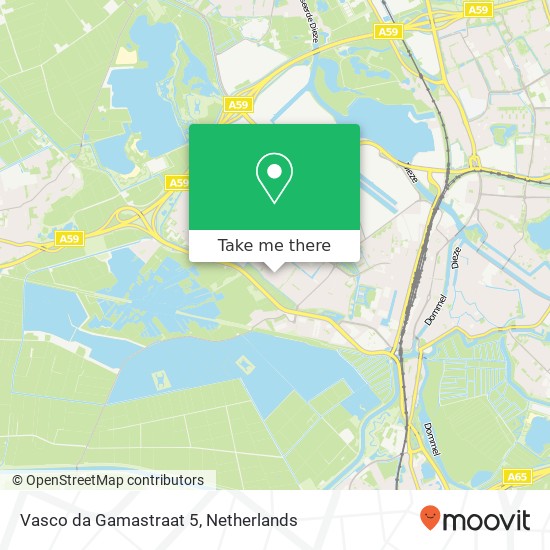 Vasco da Gamastraat 5, 5223 RA 's-Hertogenbosch Karte