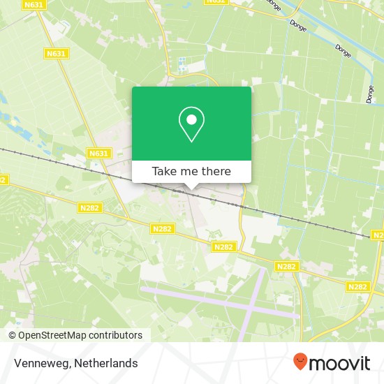 Venneweg, 5121 Rijen map