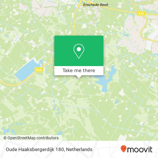 Oude Haaksbergerdijk 180, 7546 PZ Enschede map