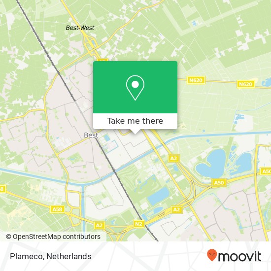 Plameco, Zandstraat 22 Karte