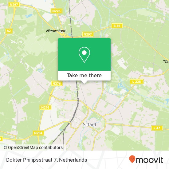 Dokter Philipsstraat 7, 6136 XV Sittard map