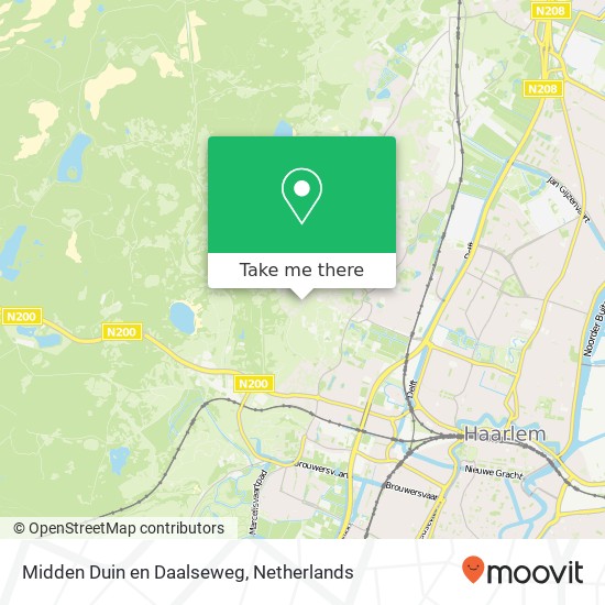 Midden Duin en Daalseweg, 2061 BM Bloemendaal map