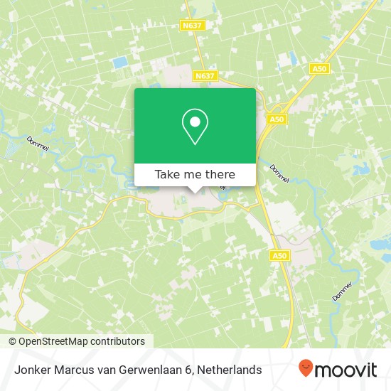 Jonker Marcus van Gerwenlaan 6, 5492 GE Sint-Oedenrode map