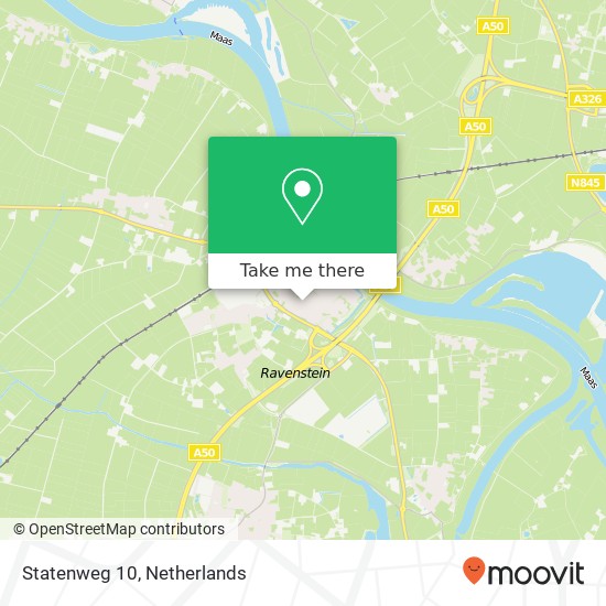 Statenweg 10, 5371 CH Ravenstein map