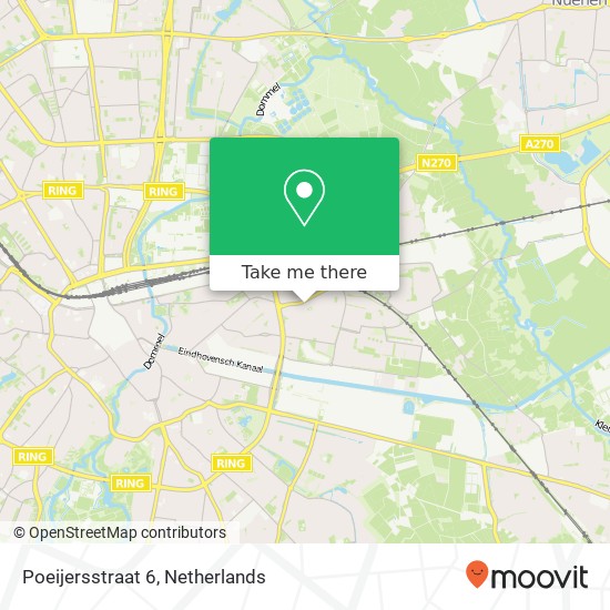 Poeijersstraat 6, 5642 GC Eindhoven map