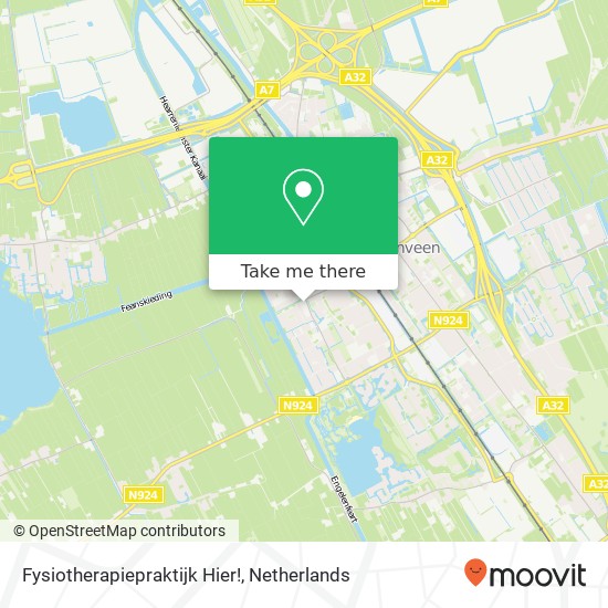 Fysiotherapiepraktijk Hier!, Kattebos 146A map