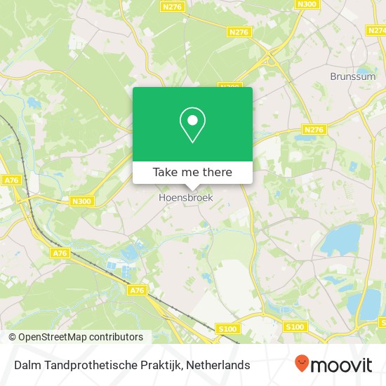 Dalm Tandprothetische Praktijk, Monseigneur Nolensstraat 27 map
