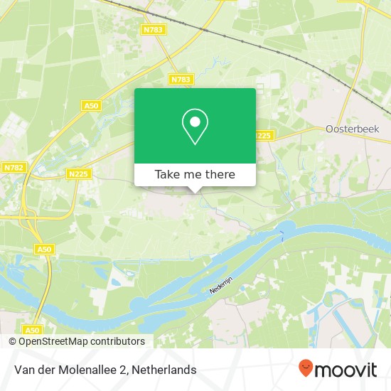 Van der Molenallee 2, 6865 CG Doorwerth map