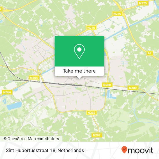 Sint Hubertusstraat 18, 6001 BV Weert map