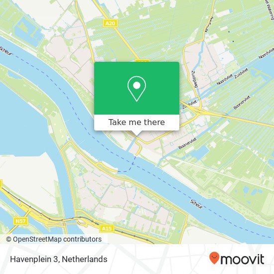 Havenplein 3, 3143 BE Maassluis map