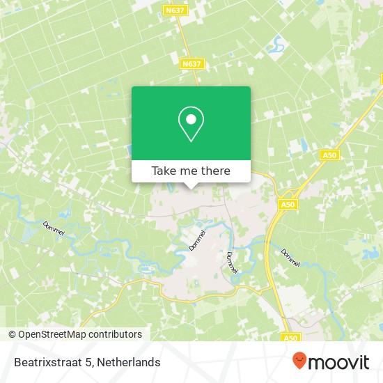 Beatrixstraat 5, 5491 HN Sint-Oedenrode map