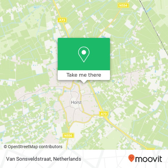 Van Sonsveldstraat, 5961 SC Horst map