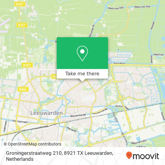 Groningerstraatweg 210, 8921 TX Leeuwarden map