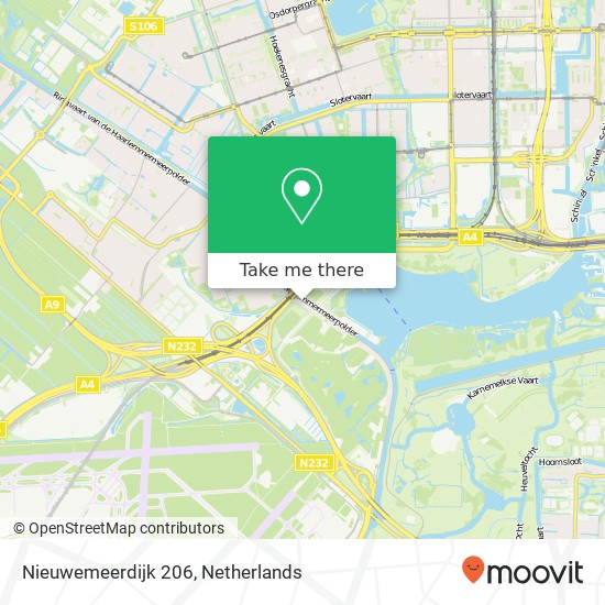 Nieuwemeerdijk 206, 1171 NM Badhoevedorp Karte