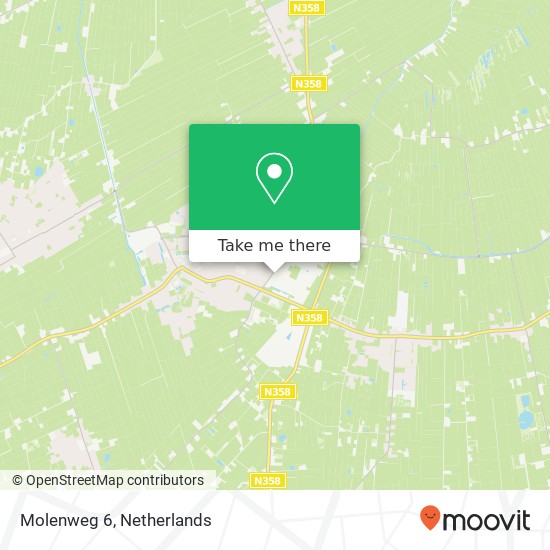 Molenweg 6, 9231 HS Surhuisterveen map