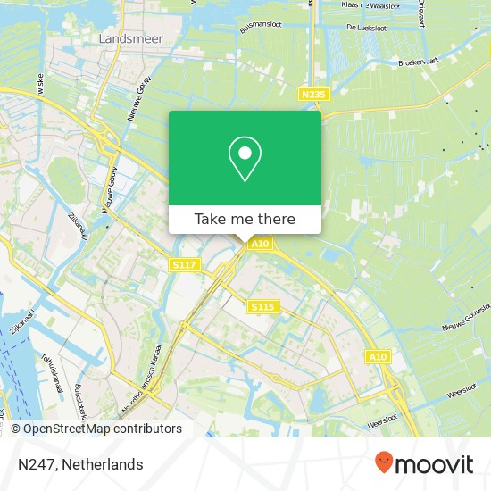 N247, 1022 Amsterdam Karte