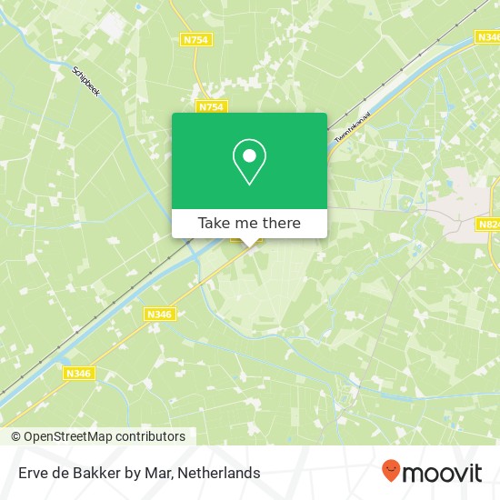 Erve de Bakker by Mar, Lochemseweg 7 map