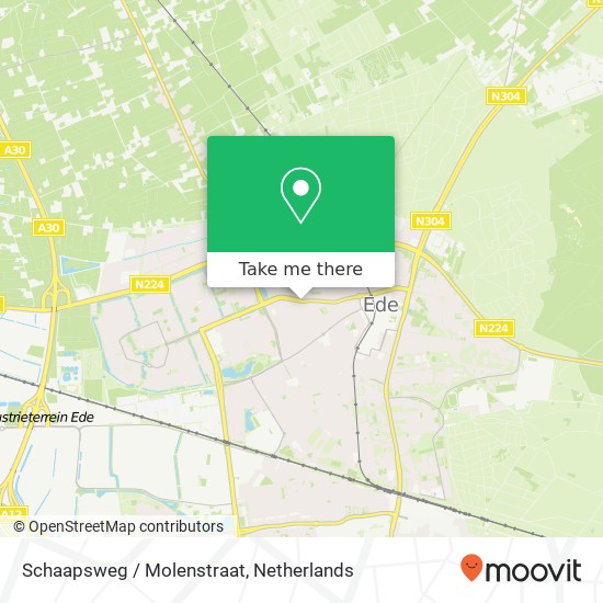 Schaapsweg / Molenstraat, 6712 Ede map
