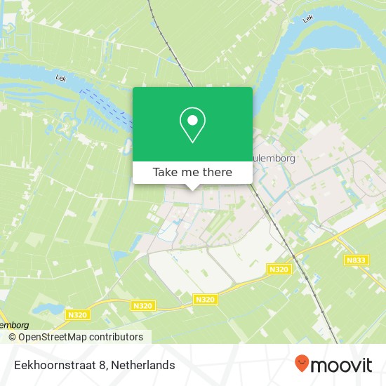 Eekhoornstraat 8, 4105 VE Culemborg map