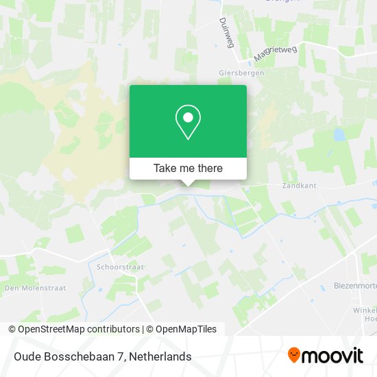 Oude Bosschebaan 7, 5071 RP Udenhout map