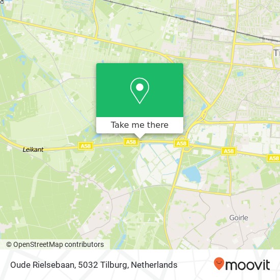 Oude Rielsebaan, 5032 Tilburg map