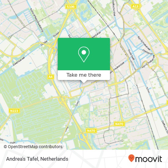 Andrea's Tafel, Dijkshoornseweg 29 map