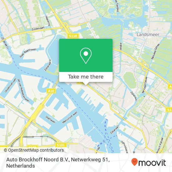 Auto Brockhoff Noord B.V., Netwerkweg 51 map