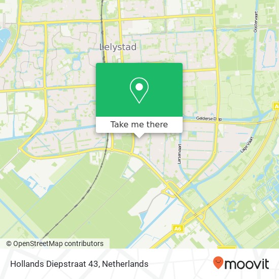 Hollands Diepstraat 43, 8226 EG Lelystad map