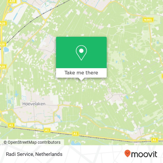 Radi Service, Klaarwaterweg 13 map
