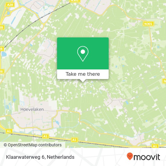 Klaarwaterweg 6, 3864 MP Nijkerkerveen map