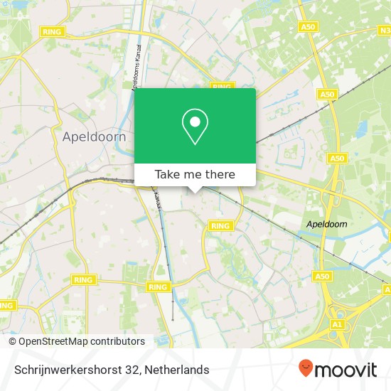 Schrijnwerkershorst 32, 7328 PD Apeldoorn map