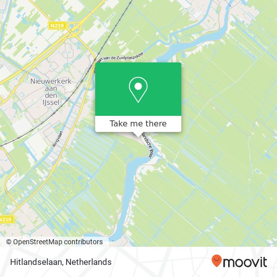 Hitlandselaan, 2911 BR Nieuwerkerk aan den IJssel map