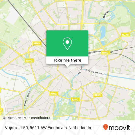 Vrijstraat 50, 5611 AW Eindhoven map