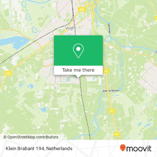 Klein Brabant 194, 5262 RT Vught Karte