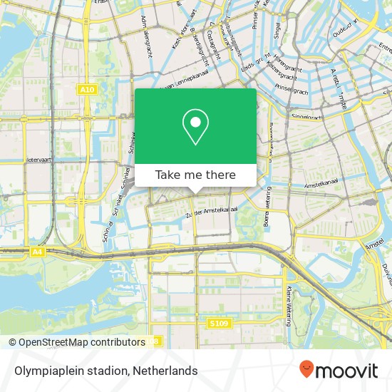 Olympiaplein stadion, 1077 TE Amsterdam map