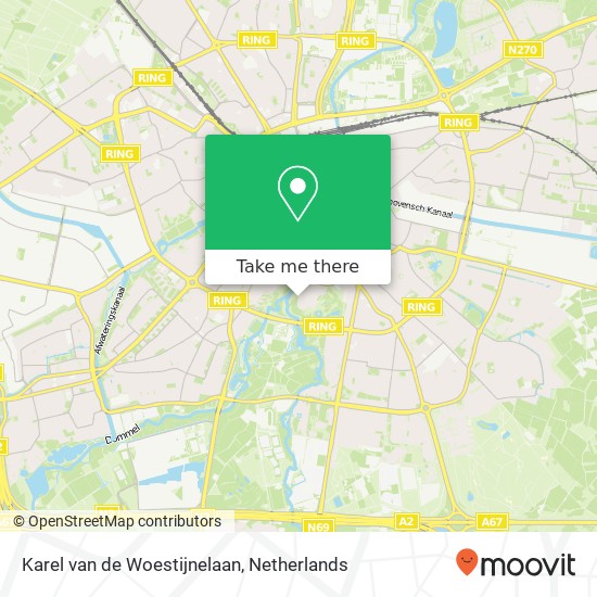 Karel van de Woestijnelaan, 5615 Eindhoven map