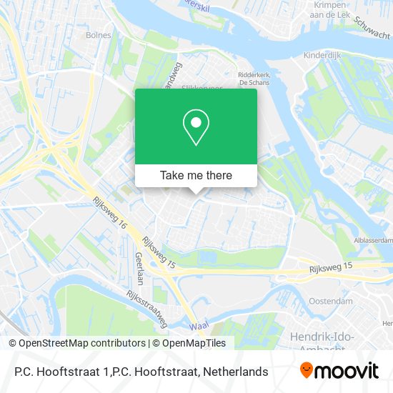 P.C. Hooftstraat 1,P.C. Hooftstraat map