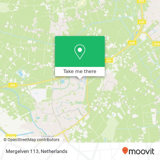 Mergelven 113, 5464 PV Veghel map