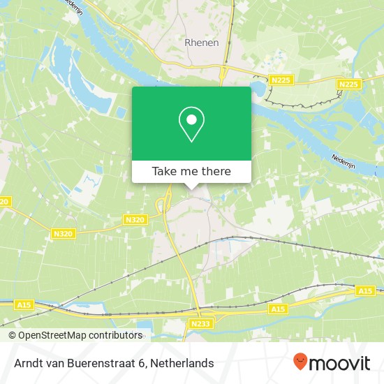 Arndt van Buerenstraat 6, 4041 GV Kesteren map