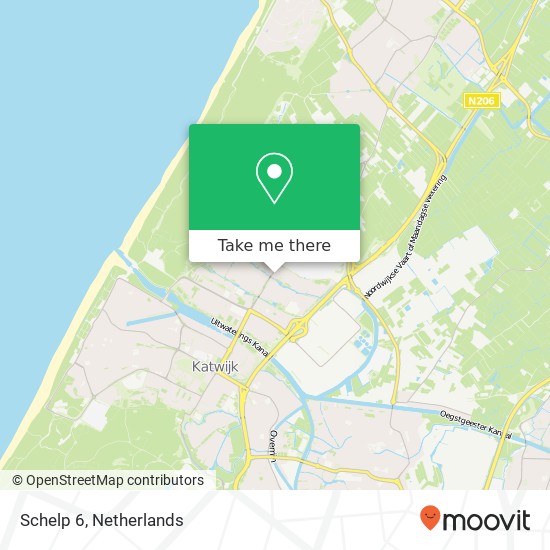 Schelp 6, 2221 KC Katwijk aan Zee map