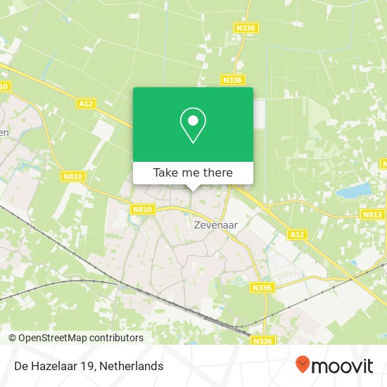 De Hazelaar 19, 6903 BA Zevenaar map