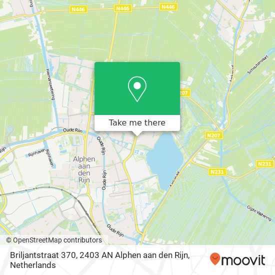 Briljantstraat 370, 2403 AN Alphen aan den Rijn Karte