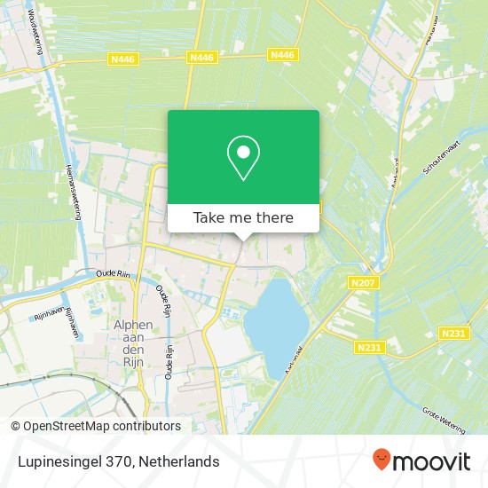 Lupinesingel 370, 2403 CW Alphen aan den Rijn Karte